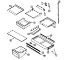 Maytag RTM21011 shelves & accessories diagram