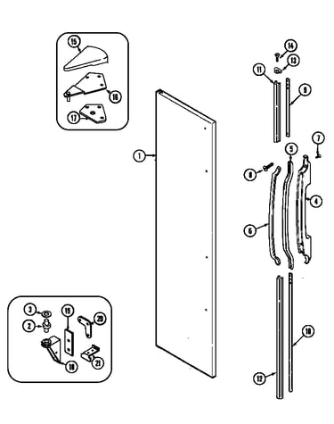 Freezer outer door