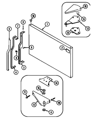 Freezer outer door