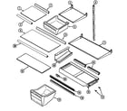 Maytag GT1986PKCA shelves & accessories diagram