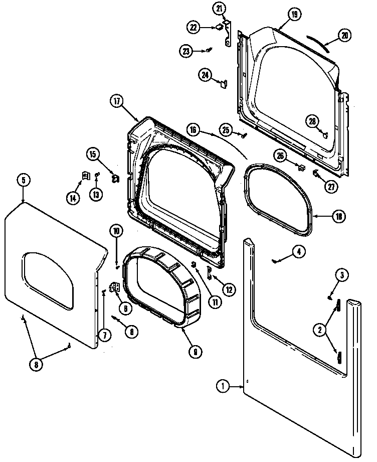 DOOR (LOWER) (MHG15PDAEW)