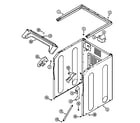 Maytag MUE15PDAGW cabinet-front (lower) (mhe15pdagw) (mhg15pdagw) diagram