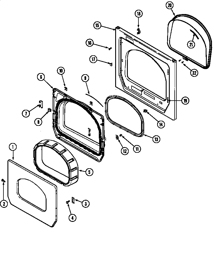 DOOR (UPPER) (MUE15PDAGW) (MUG15PDAGW)