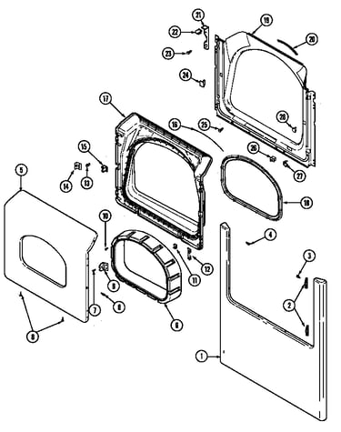 Door (lower) (mhe15pdagw) (mhg15pdagw)
