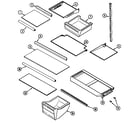 Maytag RTM15011 shelves & accessories diagram