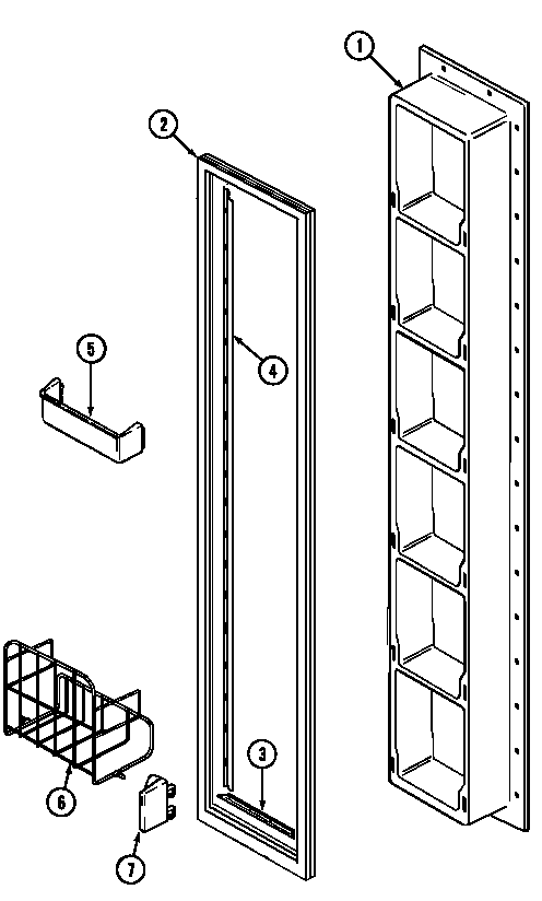 Freezer inner door