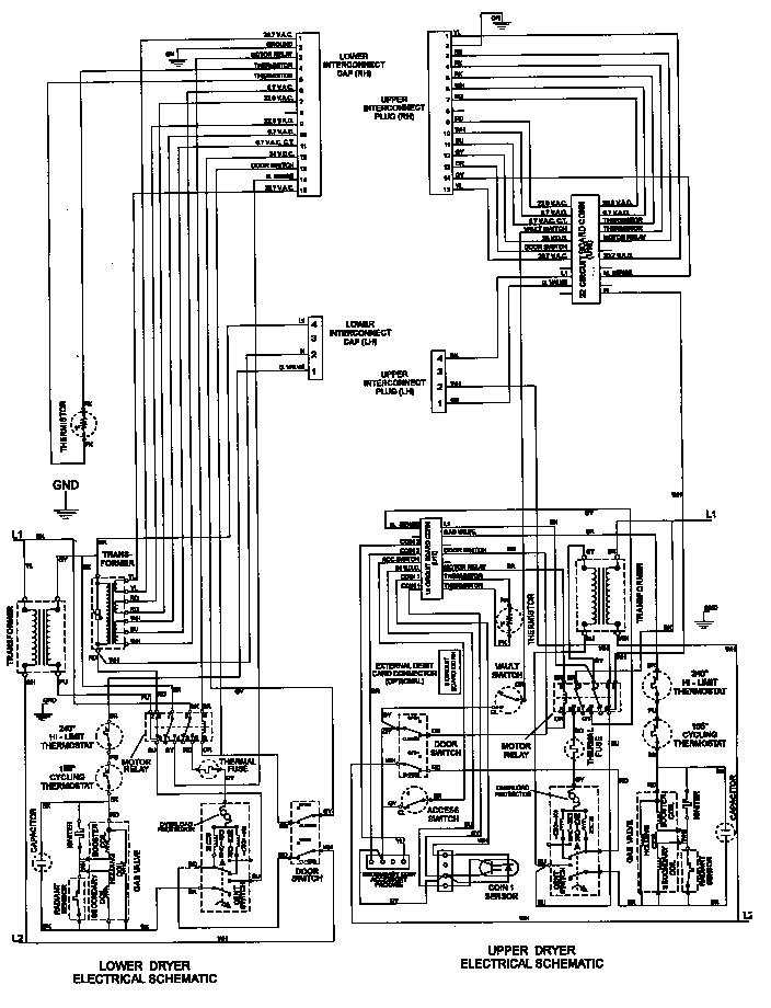 WIRING INFORMATION (GAS) (MLG15PDAGW)