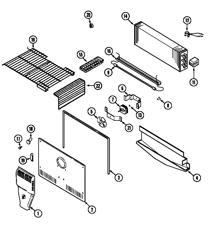 Freezer compartment (gt1916pxca) (gt1916pxcw)