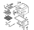 Maytag MER4530ACW oven/base diagram