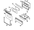 Maytag MER4530ACL door/drawer (ach,acl) (mer4530ach) (mer4530acl) diagram