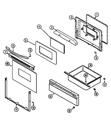 Door/drawer (ach,acl) (mer4530ach) (mer4530acl)