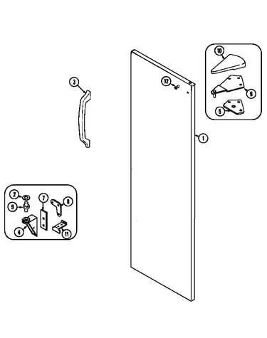 Fresh food outer door
