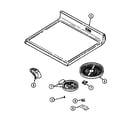 Maytag MER5730ACW top assembly diagram