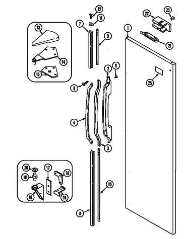 Fresh food outer door