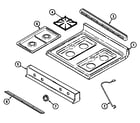 Maytag MGR5510ADW top assembly diagram