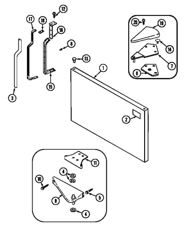 Freezer outer door