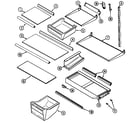 Maytag GT2126PDCW shelves & accessories diagram