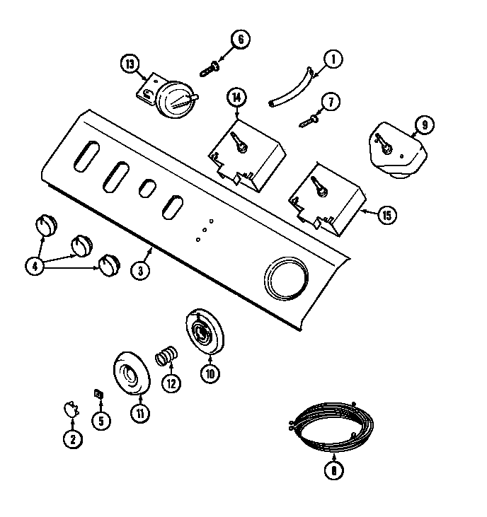 Control panel (lat9406abe) (lat4916abe) (law9406abe)