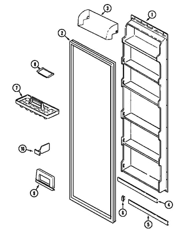 Fresh food inner door (csd2123ara) (csd2123arw)
