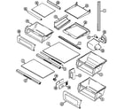 Maytag MSD2354ARW shelves & accessories diagram