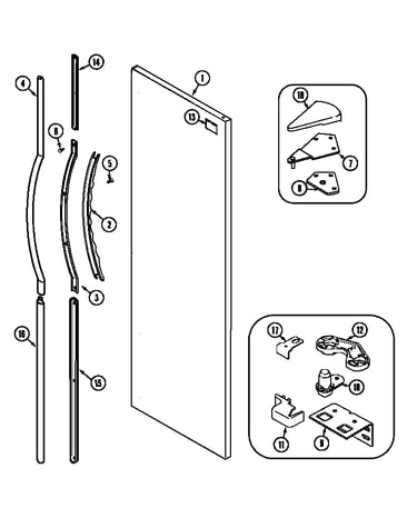 Fresh food outer door