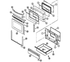 Maytag MER5750AAB door/drawer diagram