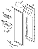 Fresh food inner door (bisque) (asd2514arq)