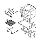 Admiral AER1150AAH oven/base diagram