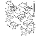 Jenn-Air JSD2588AEA shelves & accessories diagram