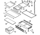 Maytag GT2425PDDW shelves & accessories diagram