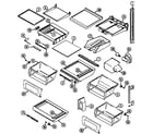 Maytag MSD2356AEA shelves & accessories diagram