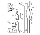 Maytag MSD2356AEB freezer outer door diagram