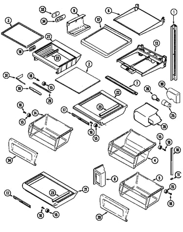 Shelves & accessories
