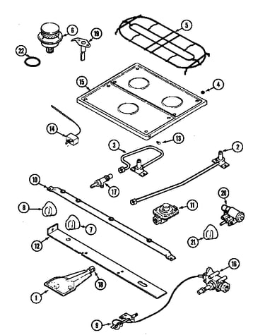 Top & gas controls (mly2256adb)