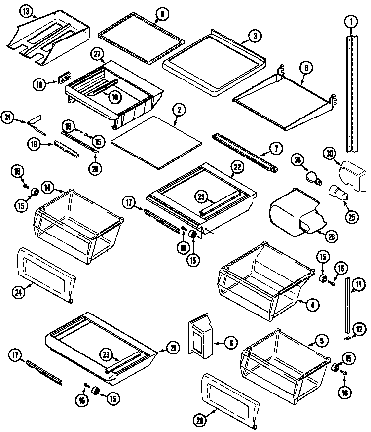 Shelves & accessories