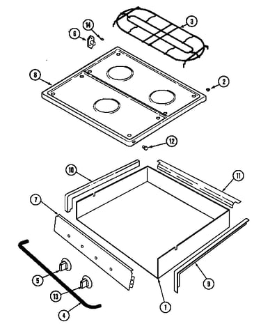 Top & burner box