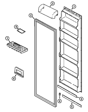 Fresh food inner door (gs2124padw)