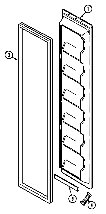 Freezer inner door (gs2124padb) (gs2124padb)