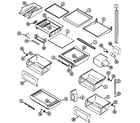 Maytag GS2528PEDW shelves & accessories diagram