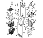 Maytag GS2528PEDW freezer compartment diagram