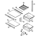 Maytag GS2112PXDQ shelves & accessories (gs2112pxda) (gs2112pxdw) diagram