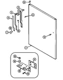 Fresh food outer door (mtf1943ara) (mtf1943arw)