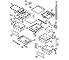 Jenn-Air JSD2789ATW shelves & accessories diagram