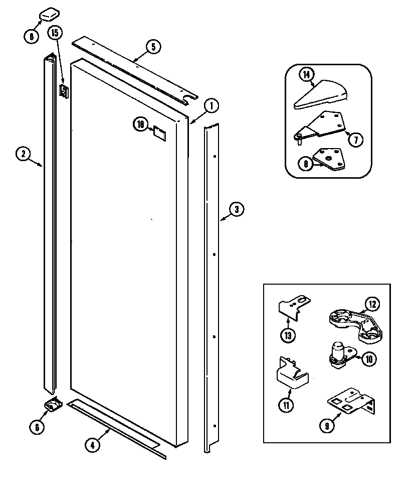 Fresh food outer door