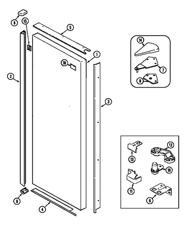Fresh food outer door