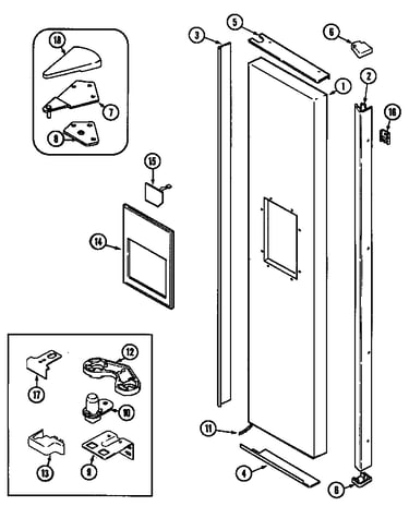 Freezer outer door