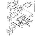 Maytag GT2417PXDW shelves & accessories diagram
