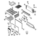 Maytag GT2417PXDW freezer compartment diagram