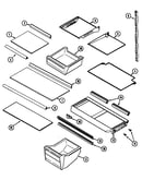 Shelves & accessories (bisque) (ctb2125drq)