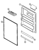 Fresh food inner door (ptb2153dra) (ptb2153drw)